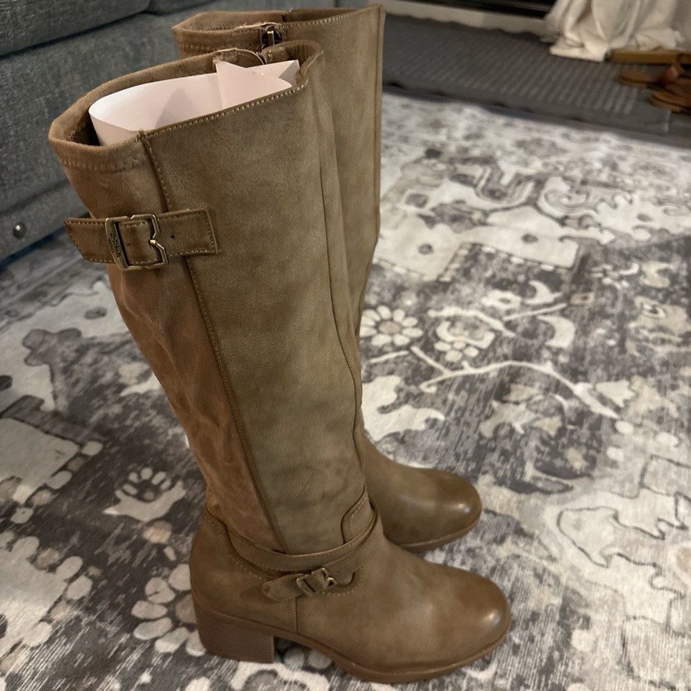 Dr Scholls Prairie Taupe Knee-High Women's Boots